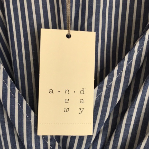 $11 flash sale (24 hr) Blue & white pin stripe dress by a new day XXL - Picture 3 of 6